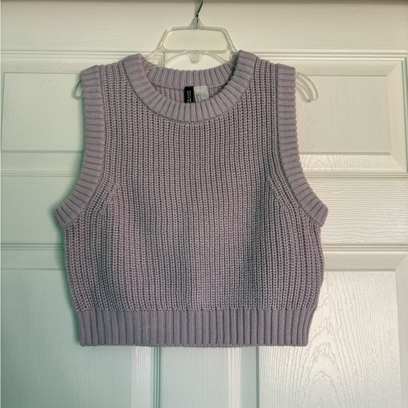 H&M Light Purple Knit Sweater Vest - Picture 8 of 8